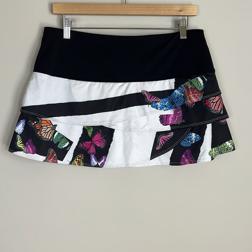 Lucky In Love Tennis Skort Skirt Butterfly Size Large